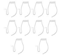 BOXOB 10pcs Replacement Acoustic Coil Tube, Transparent Radio Walkie Talkie Earpiece Compatible with Motorola Baofeng Kenwood Retevis Midland Two-Way for Security Police