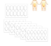 BOXOB 110pcs Adhesive Tapes for Sonny Baby, Removable Clear Adhesive Stick Dots 2 Sided Waterproof Round Putty Tape Replacement for Sonny Doll Decoration