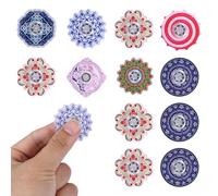 BOXOB 12pcs Funny Mini Fidget Spinner Toys, Party Favors Easter Basket Goodie Bag Stuffers Gifts Stress Toys for Anxiety Treasure Box Toy for Kids Teens Classroom Prizes Supplies