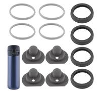 BOXOB 12pcs Gasket Replacement for Zojirushi Stainless Steel Mug 16oz 12oz, Silicone Lid Seal Ring Stopper Parts Leak-Proof Water Bottle Accessories Compatible with SM-K Series Accessories BPA Free