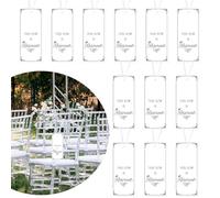 BOXOB 12pcs Reserved Seating Signs Wedding, White Reserved Chairs Signs with Ribbon for Wedding Reception Ceremony Church Events Theatre Row Seats Hanging Tags
