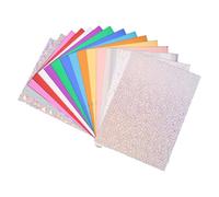 BOXOB 15pcs Insert Cardstock for Kindle Paperwhite, 6.69x4.88in Multicolored Paper Inserts Solid Color Glitter Insert Card Stock for Kindle Clear Case Accessories (15 Colors)