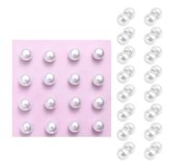 BOXOB 16 Pairs Magnetic Veil Weights, Double-Sided Pearl Bride Veil Weights Elegant Bridal Accessories Wedding Essentials (White)