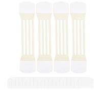 BOXOB 20pcs Instant Neck Tapes with 4 Elastic Bands, Invisible Neck Less Lifting Tape Strips High Elastic Instant Lift Wrinkle Patches Tightening Tape for Necks Faces Jowls Double Chin