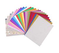 BOXOB 25pcs Insert Card Stock for Kindle Paperwhite, 6.69x4.88 Inch Solid Glitter Color Paper Mirror Paper Insert Clear Case Inserts Cardstock Accessories for Kindle Clearcase (25 Colors)