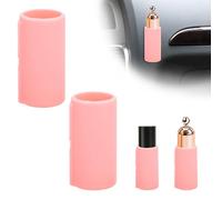 BOXOB 2pcs Chapstick Holder for Car, Pink Silicone Car Lip Balm Holder No Melt Aesthetic Lipstick Organizer for Women Essential Vehicle Interior Accessories