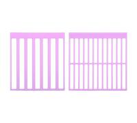 BOXOB 2pcs Diamond Pasted Drawing Ruler, 2 Style Diamond Painting Guide with Striped & Plaid DIY Dot Drill Alignment Straightening Tool for Art Club Round Canvas Accessories