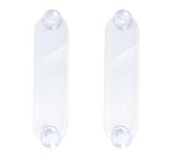 BOXOB 2pcs EZ Pass Holder, EZ Pass Strips with Adhesive & Strong Suction Cups Ezpass Parking Permit Universal Transponder Windshield Mount for All Major Toll Passes