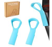 BOXOB 2pcs Handle Compatible with Air Up Water Bottle, Silicone Bottle Handle Attachment Water Bottle Carrier Grip Holder Strap Accessories for Carrying Sport Event School Home (Sky Blue)