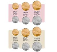 BOXOB 2pcs Japanese Yen Coin Holders, Plastic JPY Coin Dispenser Hard Case with 6 Slots Rectangular Car Change Organizer Sorter Collection Purse Wallet for Travel (Yellow, Pink)