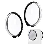 BOXOB 2pcs Lens Guards for Insta360 X5, Hardness Tempered Glass Protector with Twist Lock Design Anti Scratch & High Transparency Protective Cover Accessories for Insta360 X5 Camera