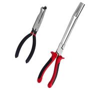 BOXOB 2pcs Spark Plug Removal Tool, Metal 37960 Electrical Disconnect Boot Pliers Socket Spark Plug Sleeve Wrench Puller Spanner for Cars Trucks Motorcycles