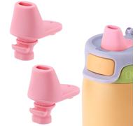 BOXOB 2pcs Spout Replacement for Ello Pop & Fill, 22oz/32oz Silicone Water Bottle Spout No BPA Water Bottle Mouthpiece Replacement Compatible with Ello Pop & Fill (Pink)