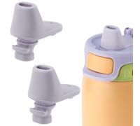 BOXOB 2pcs Spout Replacement for Ello Pop & Fill, 22oz/32oz Silicone Water Bottle Spout No BPA Water Bottle Mouthpiece Replacement Compatible with Ello Pop & Fill (Gray)