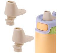 BOXOB 2pcs Spout Replacement for Ello Pop & Fill, 22oz/32oz Silicone Water Bottle Spout No BPA Water Bottle Mouthpiece Replacement Compatible with Ello Pop & Fill (Skin Color)