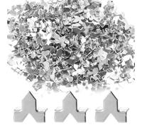 BOXOB 300pcs Glazing Points, Premium Zinc Finish Glazier Push Points Glazier Pin for Picture Framing Glass Installation Window Glazing Cross Stitch Picture Framing Tools and Supplies(Silver)