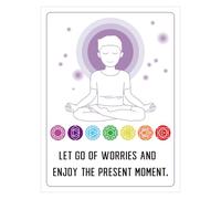 BOXOB 32pcs Mindfulness Meditation Cards, Positive Affirmation & Self-Care Deck for Stress Relief Anxiety Relaxation Mental Wellness Support Inspirational Cards for Adults Women Men Kids Teens