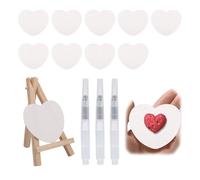 BOXOB 3D Magic Drawing Canvas Sponge Set, DIY Foam Texture Painting Paper Kit with 10 Sponges 3 Water Brushes & 1 Wood Easel for Creative Art Projects