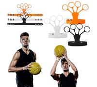 BOXOB 3pcs Basketball Shooting Aid, Adjustable Basketball Shooting Off Hand Trainer Silicone Basketball Shooting Gloves 3 Colors Basketball Shooting Gadget for Improving Shot and Form