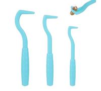 BOXOB 3pcs Tick Remover Tools, 3 Sizes Plastic Professional Portable Tick Puller Remover Tools Suitable for Dogs Cats Horses Pets & Humans (Blue)