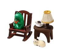 BOXOB 4pcs Adorable Miniature Figurines, Cute Frog and Cat Figurines Mini Resin Statue for Home Office Decor Collectible Gifts