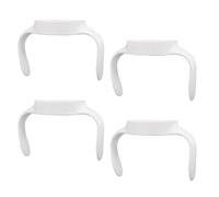 BOXOB 4pcs Baby Bottle Handles for Mam, Ergonomic Bottle Holders Easy Grip Non Slip Ideal for Supporting Babies in Transitioning to Independent Drinking (White)