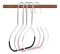 BOXOB 4pcs Baseball Cap Hooks Hangers, Hat Organizer for Baseball Caps Closet Hangers for Hat Rack Storage Scarf Clothing Belt Tie Purse Holder (4 Colors)