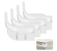 BOXOB 4pcs Lock Sheet Holders, Bed Sheets Corners Tighter with 4 Corner Fitted Sheet Straps Bedding Strips Accessories for Mattress Quick to Fix & Fasten (White)