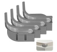 BOXOB 4pcs Lock Sheet Holders, Bed Sheets Corners Tighter with 4 Corner Fitted Sheet Straps Bedding Strips Accessories for Mattress Quick to Fix & Fasten (Grey)