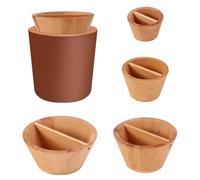 BOXOB 4pcs Wood Rim Cone Pottery Tool Set, 4 Sizes Pottery Trimming Tools Rim Cone Shaper Supplies for Potters Clay Artists Beginners