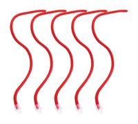 BOXOB 5 Pcs Cat Toy Balls Replacement Ropes, Cat Ball Tail Interactive Kitten Ball Toy Tail Accessories Red Cotton Thread Cat Toy Rolling Ball Tail for Cat Toy Ball Supplies