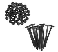 BOXOB 50pcs Nylon Universal Cable Tie Buckle Set, Cable Ties Straps with 50 Self-Locking Zip Ties Holder Clips Versatile Fastening Straps Tool for Car Garage Home Repairing