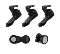 BOXOB 5pcs Magnetic Bladder Clip Water, Plastic Water Bladder Tube Clip Black Hydration Hose Magnetic Clip Military Backpack Clips for Holding Drinking Valve Tube in Place for Camelbak Osprey