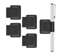 BOXOB 5pcs Pen Loop Holder, Self Adhesive Leather Stylus Holder Elastic Pencil Sleeve Attached to Journals Notebooks Case for Apple Pencil (USB-C / 1st / 2nd Generation) and Stylus Pens