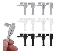 BOXOB 6 Pairs Charger Cable Protectors, Double-End Silicone 3 in 1 Data Cable Protection Cover Cord Organizer Compatible with Dual C Interface Laptops(Three Colors)