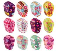 BOXOB 60pcs Colorful Eye Patches for Kids, Non Woven Kids Patches Covers Disposable Breathable Fun Adhesive Eye-Bandages for Toddler Children Girls Boys Lazy Eyes & Light Blocking (12 Styles)