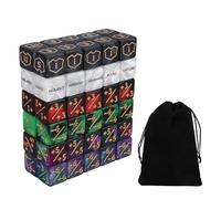 BOXOB 60pcs MTG Dice Counters, Ability Keyword Life Commander Buff Tokens & Shield +1/-1 Counters 6-Sided D6 Dice for MTG TCG & Card Games Accessories