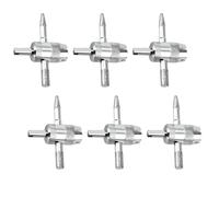 BOXOB 6pcs 4-Way Tyre Valve Stem Core Repair Tool, 4 in 1 Multifunctional Tire Valve Core Remover Tire Stem Puller for Bicycle Bike Automobile Car