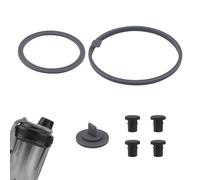 BOXOB 7 Pcs Gasket Replacement for VOLTRX Electric Protein Blender Shaker Bottle 24 oz, with 4 Pcs Anti-Slip Stopper, Silicone Seal Ring Leak-Proof Gasket Part Accessories for Spout Lid Top Cover Cap