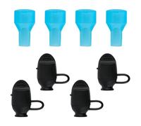 BOXOB 8pcs Bite Valve Replacement for Camelbak, Mouthpiece Replacement Bladder Replacement Parts Bite Valve Accessories Replacement Compatible with Camelbak (Black)