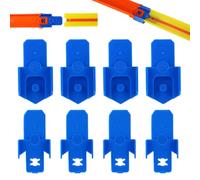 BOXOB 8pcs Track Adapters for Hot Wheels, Speed Snap to Classic Connector | PETG Track Connectors Sets Pieces for Speed Snap & Classic Track Accessories Tool-Free Install for Custom Race Layouts