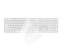 BOXOB A3119 Keyboard Cover Skin for iMac M4/MacBook Air Pro/M3/M2/M1, Clear Anti-Dust Silicone Protector 0.12mm Ultra-Thin Protective Film Accessories for 2024 Magic with Touch ID and Numeric Keypad