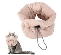 BOXOB Adjustable Recovery Collar - Lightweight, Waterproof & Soft for Cats & Dogs Kitten Cone to Stop Licking After Surgery - Prevents Licking Wounds (S, Khaki)