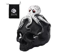 BOXOB Aztec Death Whistle, Authentic Human Sound Screams War Loudest Mexican Skull Whistle with Drawstring Bag for Halloween Symbol of Adventure Courage Gag Gifts(Octopus Style)