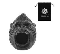 BOXOB Aztec Death Whistle, Best Black Chimpanzee Authentic Silbato Aztec War Demon Mischief Whistle 125 Decibels Loudest Props Toys for Halloween Pranks Mexican the Dead Celebration Gift Easy to Blow