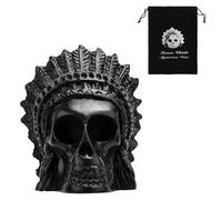 BOXOB Aztec Death Whistle, Loud Human Scream Sound, 125 Decibels, Ceramic, Black, War Whistle, Day of the Dead, Halloween Prank Gift