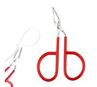 BOXOB Cable Tie Opener, Pocket-Sized Stainless Steel Zip Tie Release Opener Tool with Red Anti-Slip Handle Cover for Untying and Improving Utilization