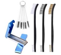 BOXOB Carburetor Cleaning Kit, Stainless Steel Torch Tip Cleaner 26 Aluminum Needles 5 Nylon Brushes 3 Double-Ended Polishing Brushes for Motorcycle Carb Spray Gun, Carburettor Airbrush, Throttle Body