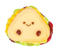 BOXOB Cute Sandwich Squeeze Toys, Silicone Handmade Sandwich Squeeze Toys Soft Funny Novelty Things Kawaii Soft Party Favors for Home School Office Gifts