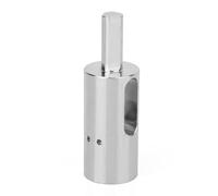 BOXOB Drill Chuck Tool for 11 Gauge Twist Ties, 3x1 Inch Heavy Duty Stainless Steel Fence Wire Twisting Tool for Securing Garden Chain Link and Loop Fences (Silver)